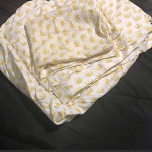 Elephant twin XL sheet set